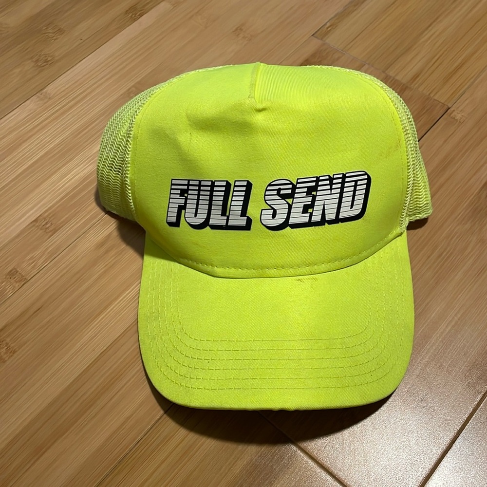 Full Send adjustable neon hat